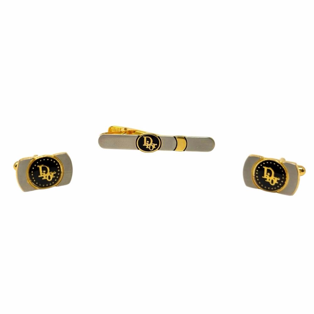 Christian Dior Tie Clip / Cufflinks Set